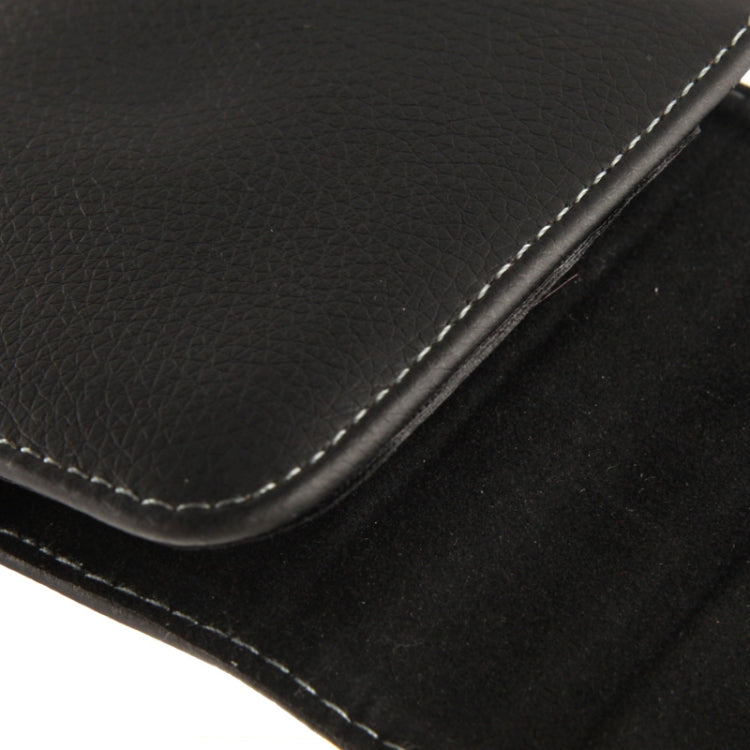 Litchi Texture Vertical Insertion Leather Case with Belt Clip for Galaxy Mega 6.3 / i9200(Black)