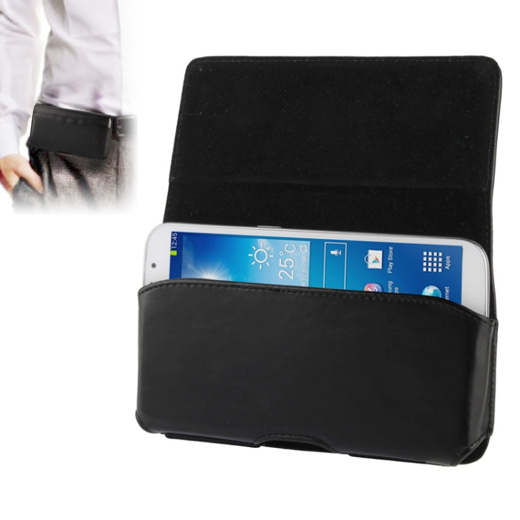Wallet Style Leather Case with Belt Clip for Galaxy Mega 6.3 / i9200(Black)
