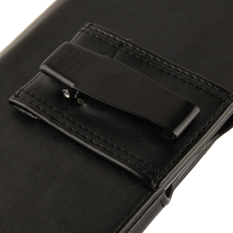 Wallet Style Leather Case with Belt Clip for Galaxy Mega 6.3 / i9200(Black)