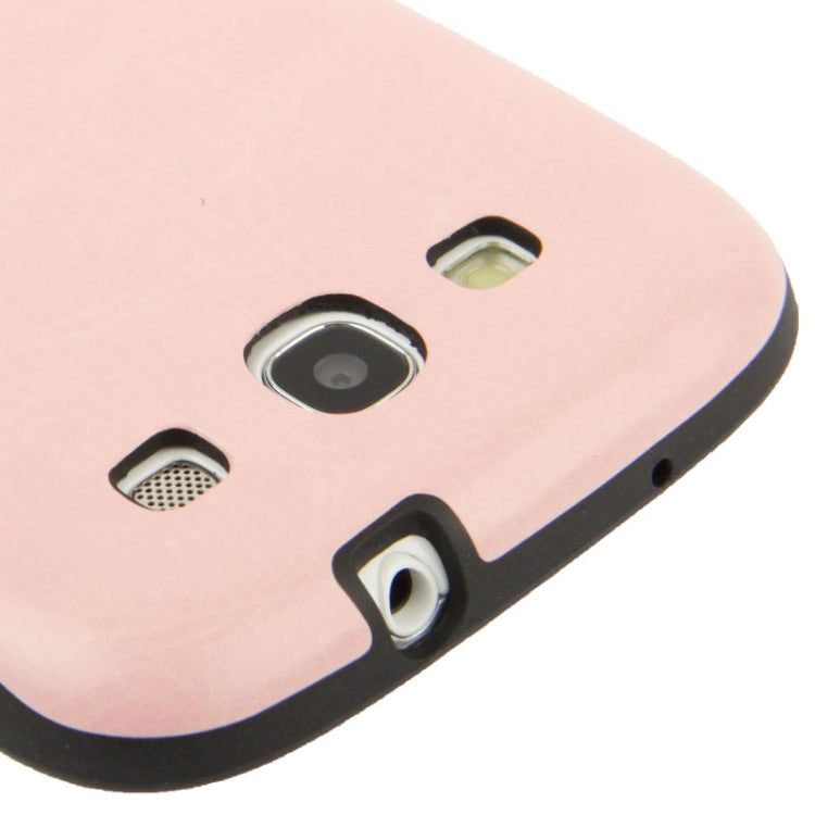 Crazy Horse Texture Paste Skin TPU Protective Case for Galaxy S III / i9300