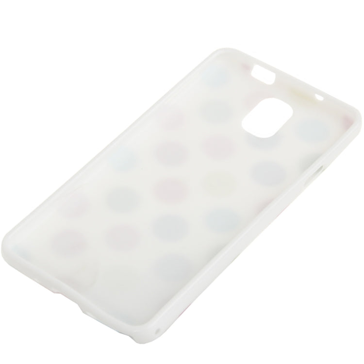 White and Colourful Dot Pattern TPU Protective Case for Galaxy Note III / N9000