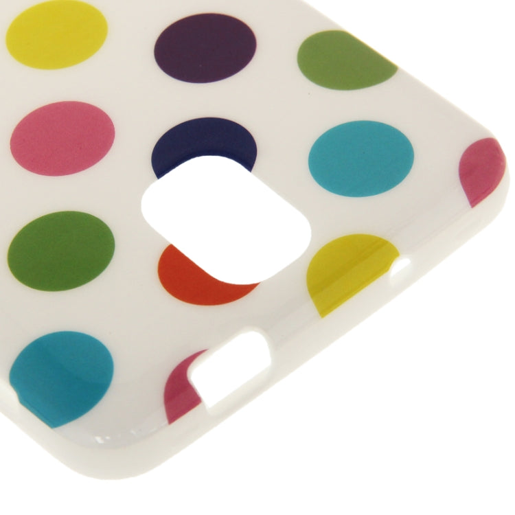 White and Colourful Dot Pattern TPU Protective Case for Galaxy Note III / N9000
