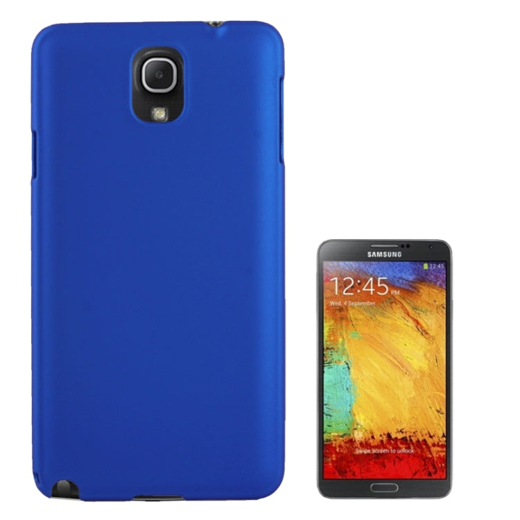 Anti-scratch Plastic Protective Case for Galaxy Note III / N9000 (Blue)