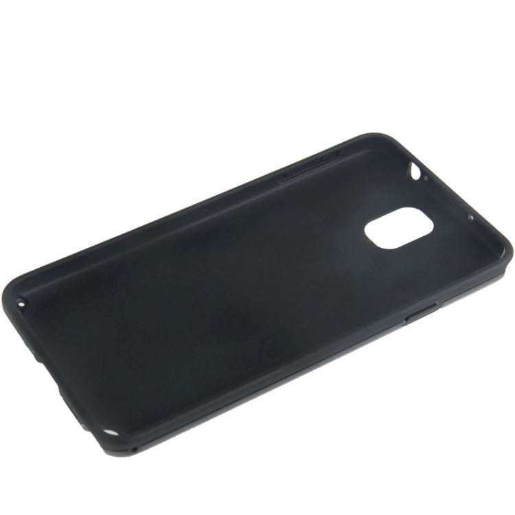Cube Pattern TPU Protective Case with Plastic Frame for Galaxy Note III / N9000 (Black)