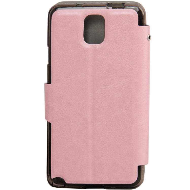 Crazy Horse Texture Hard Leather Case with Credit Card Slot & Holder for Galaxy Note III / N9000