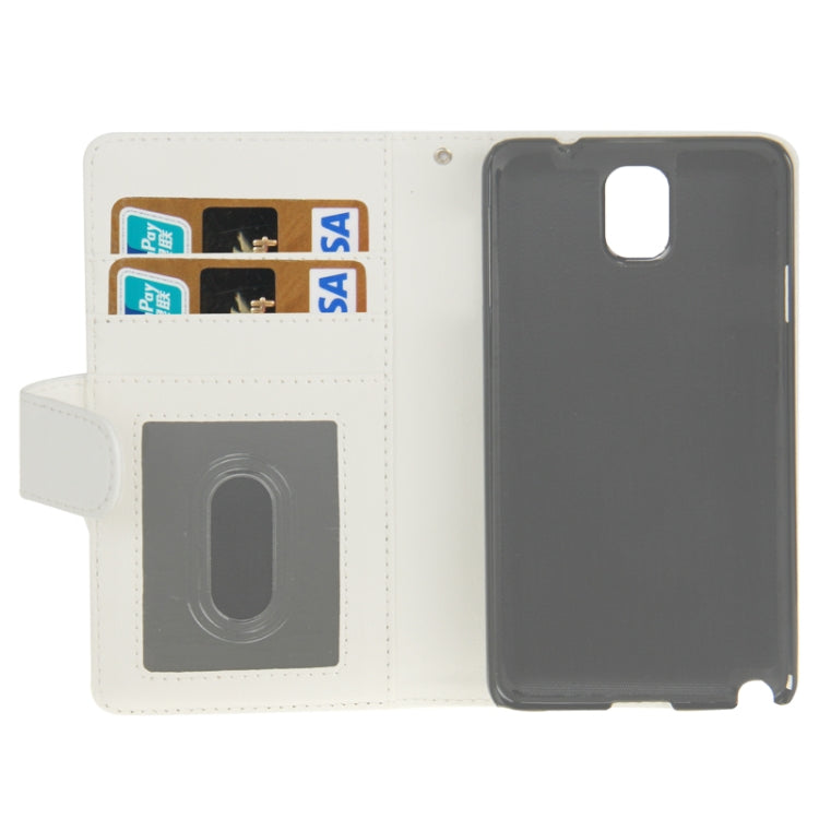 Soft Leather Case with Credit Card Slots & Holder for Galaxy Note III / N9000
