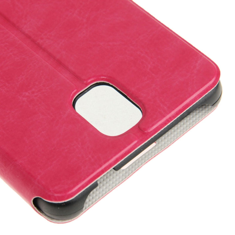 Crazy Horse Texture Leather Case with Call Display ID & Holder for Galaxy Note III / N9000