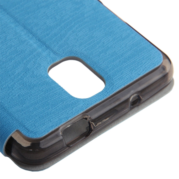 Wood Texture Leather Case with Call Display ID & Holder for Galaxy Note III / N9000