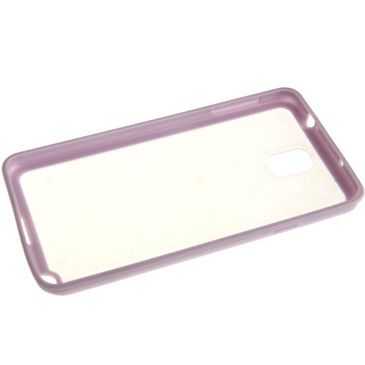Frosted Transparent Plastic + TPU Frame Case for Galaxy Note III / N9000