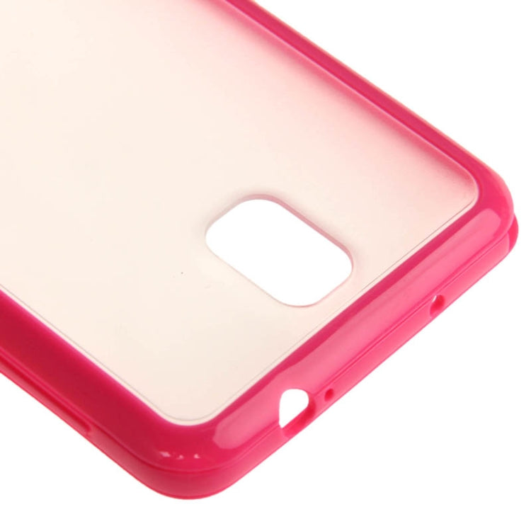 Frosted Transparent Plastic + TPU Frame Case for Galaxy Note III / N9000