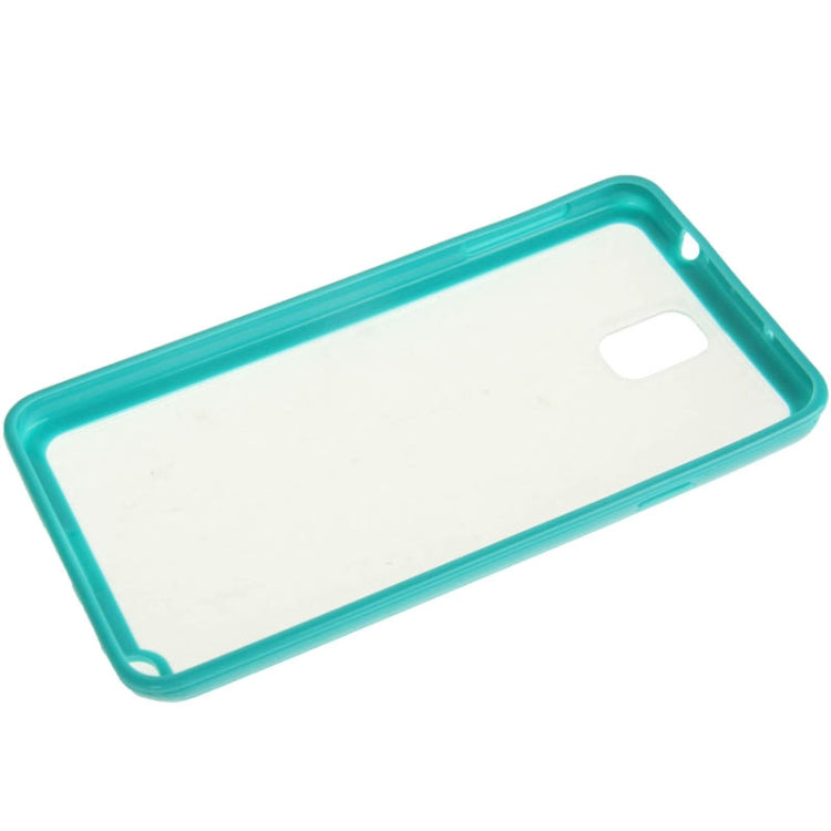 Frosted Transparent Plastic + TPU Frame Case for Galaxy Note III / N9000