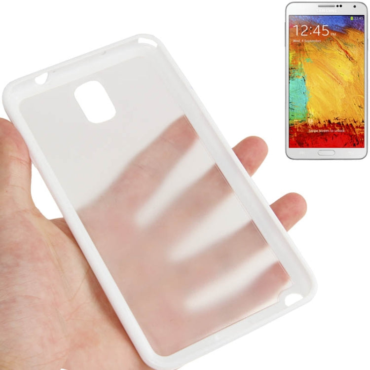 Frosted Transparent Plastic + TPU Frame Case for Galaxy Note III / N9000