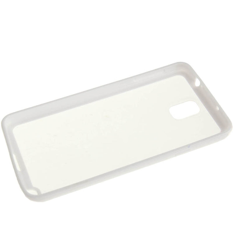 Frosted Transparent Plastic + TPU Frame Case for Galaxy Note III / N9000