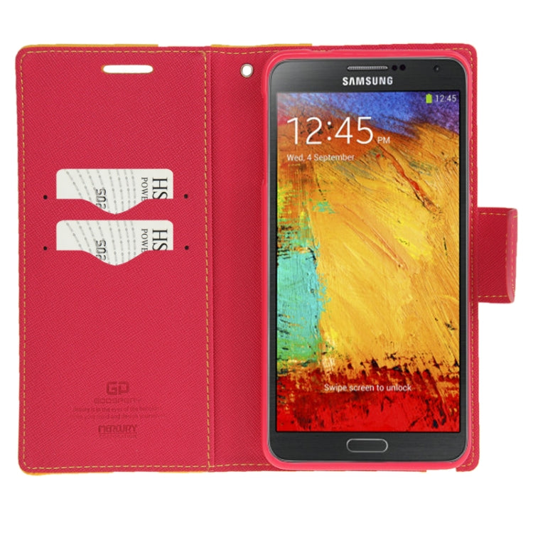 Cross Texture Leather Case with Credit Card Slots & Holder for Galaxy Note III / N9000