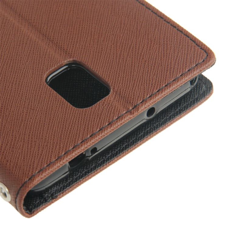 Cross Texture Leather Case with Credit Card Slots & Holder for Galaxy Note III / N9000