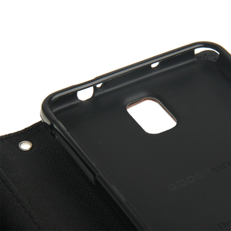 Cross Texture Leather Case with Credit Card Slots & Holder for Galaxy Note III / N9000