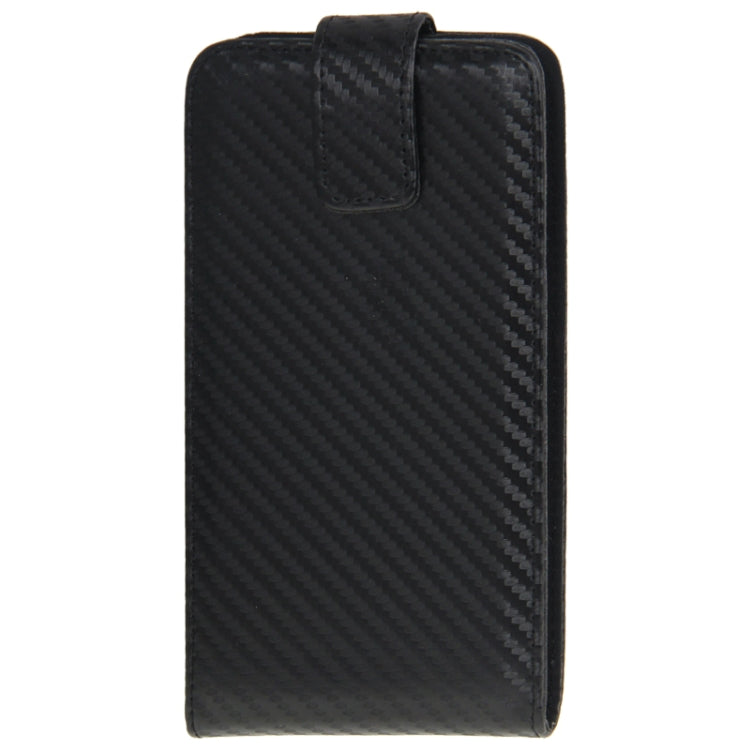 Carbon Fiber Texture Vertical Flip Leather Case for Galaxy Note III / N9000(Black)