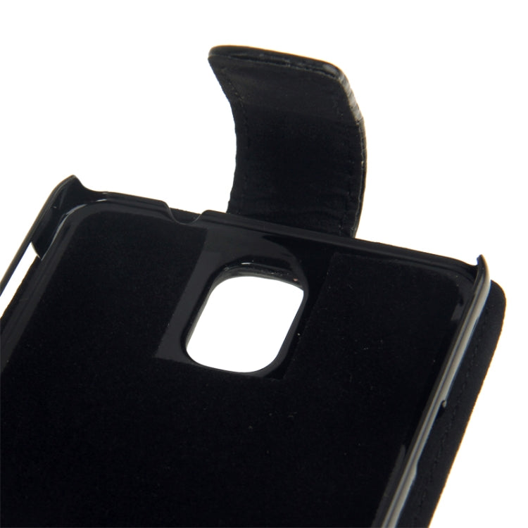 Carbon Fiber Texture Vertical Flip Leather Case for Galaxy Note III / N9000(Black)