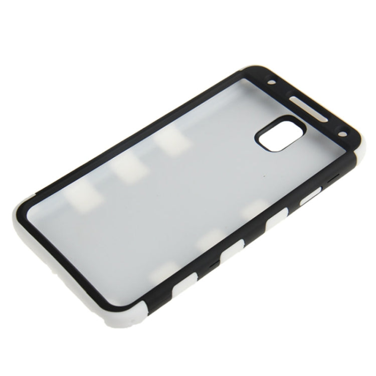 2-color Series Plastic + Silicone Combination Case for Galaxy Note III / N9000 (White)