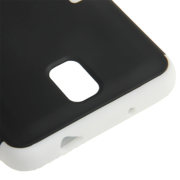 2-color Series Plastic + Silicone Combination Case for Galaxy Note III / N9000 (White)