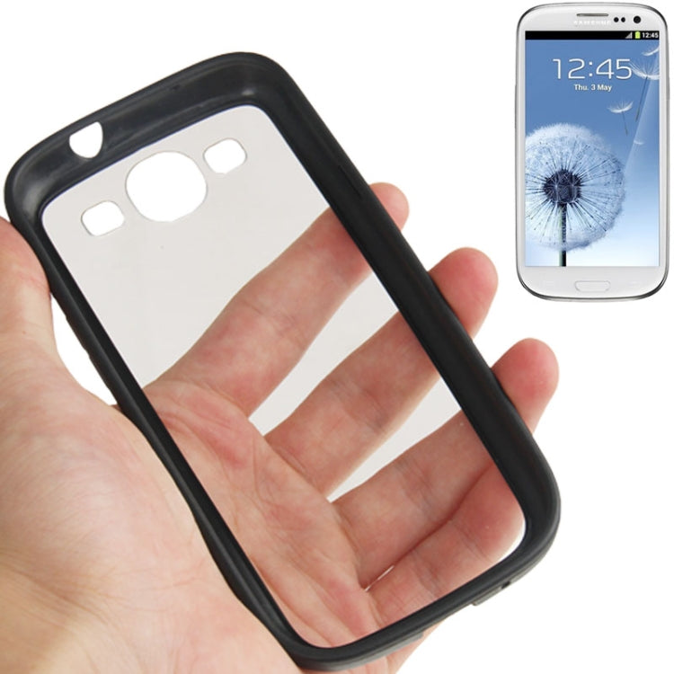 Transparent Plastic + TPU Frame Case for Galaxy S III / i9300