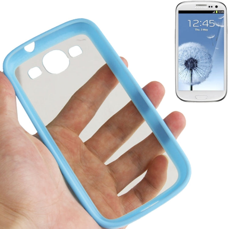 Transparent Plastic + TPU Frame Case for Galaxy S III / i9300