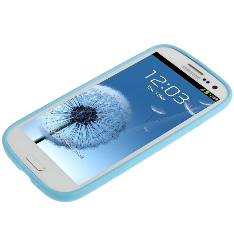 Transparent Plastic + TPU Frame Case for Galaxy S III / i9300