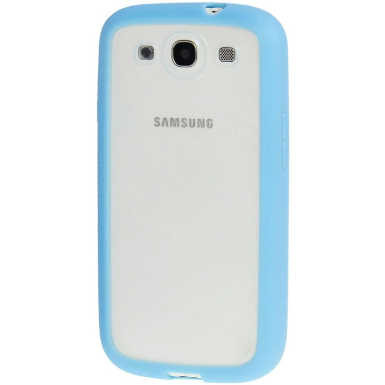 Transparent Plastic + TPU Frame Case for Galaxy S III / i9300
