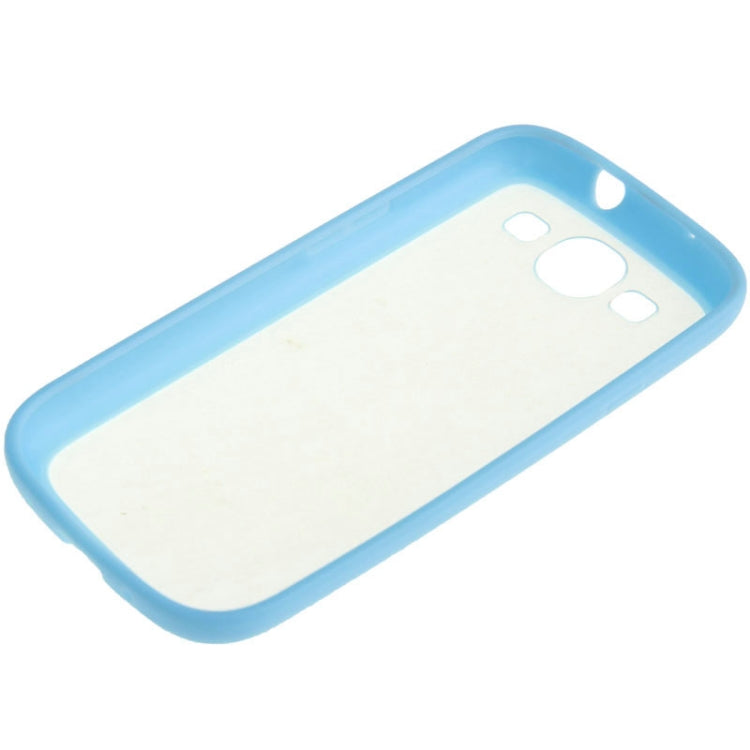 Transparent Plastic + TPU Frame Case for Galaxy S III / i9300