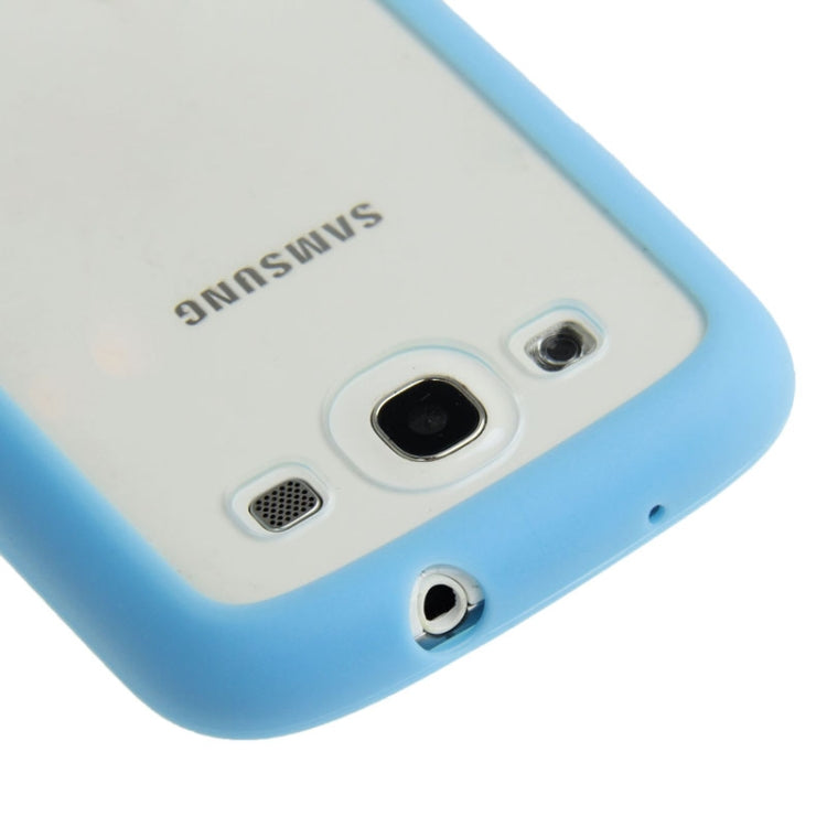 Transparent Plastic + TPU Frame Case for Galaxy S III / i9300