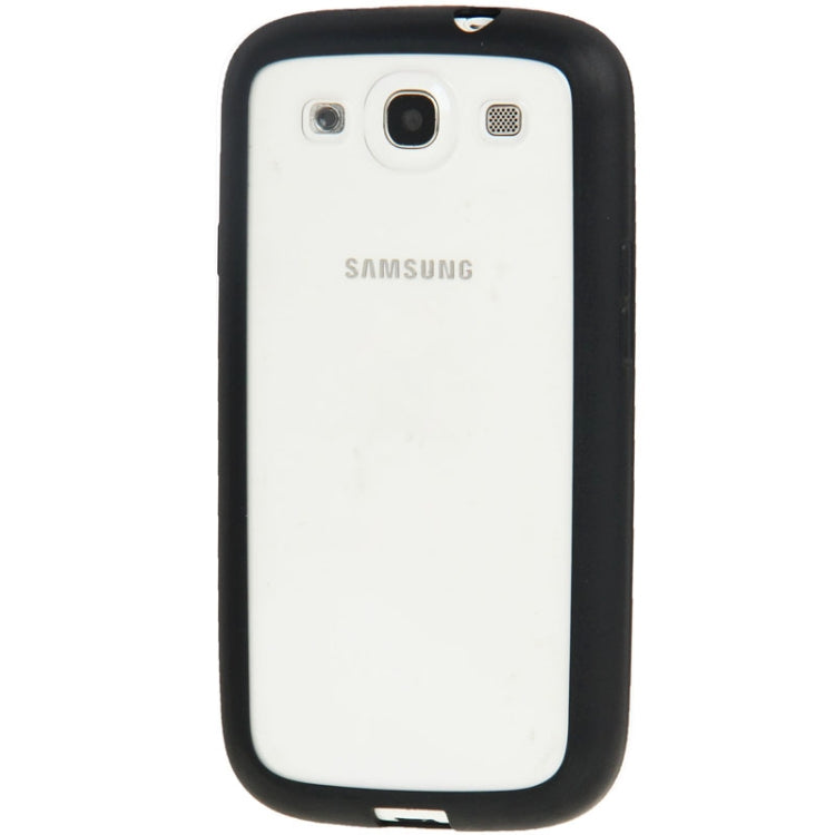 Transparent Plastic + TPU Frame Case for Galaxy S III / i9300