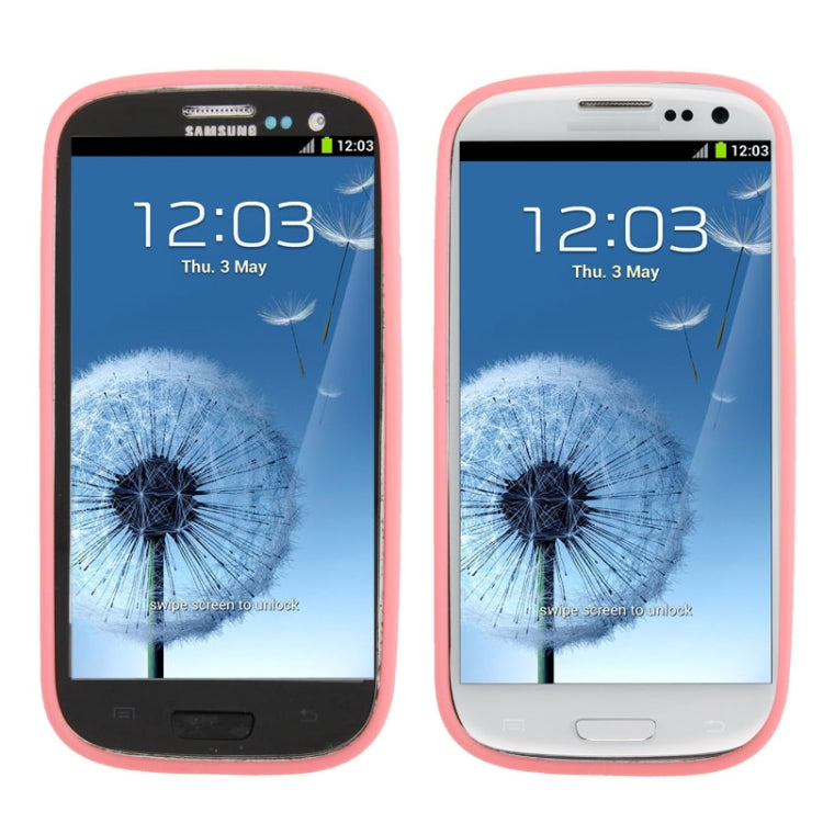 Transparent Plastic + TPU Frame Case for Galaxy S III / i9300