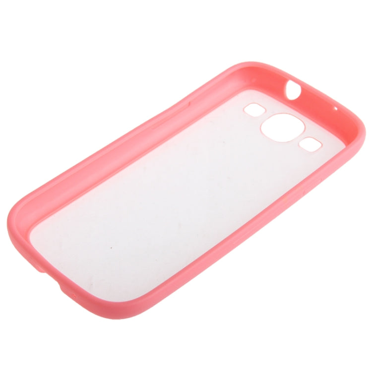 Transparent Plastic + TPU Frame Case for Galaxy S III / i9300