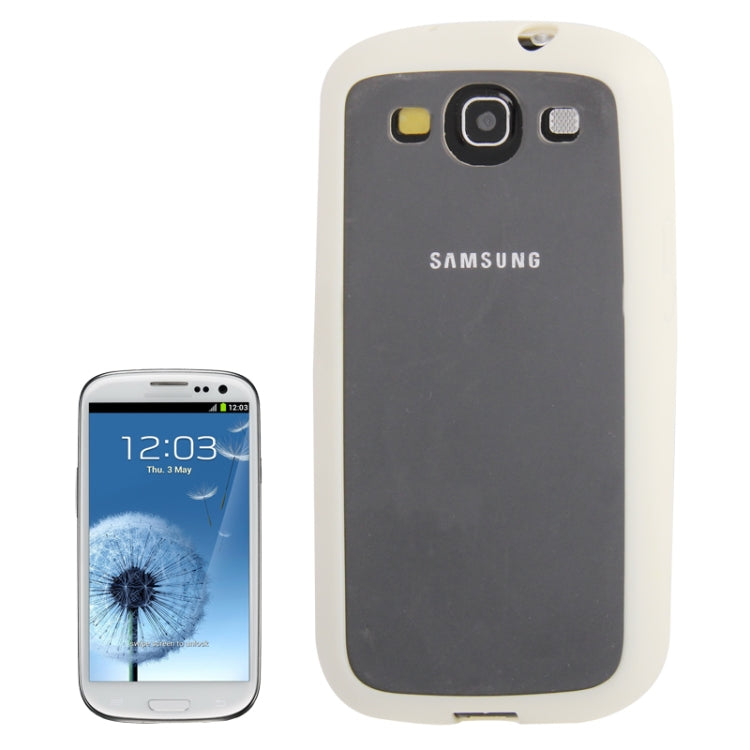 Transparent Plastic + TPU Frame Case for Galaxy S III / i9300