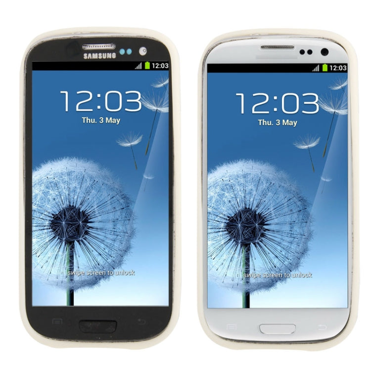 Transparent Plastic + TPU Frame Case for Galaxy S III / i9300