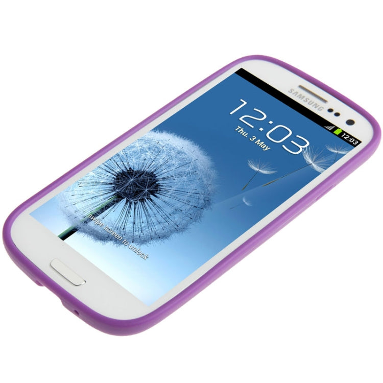 Transparent Plastic + TPU Frame Case for Galaxy S III / i9300