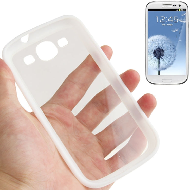 Transparent Plastic + TPU Frame Case for Galaxy S III / i9300