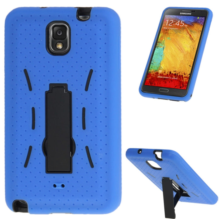 Plastic + Silicone Combination Case with Holder for Galaxy Note III / N9000