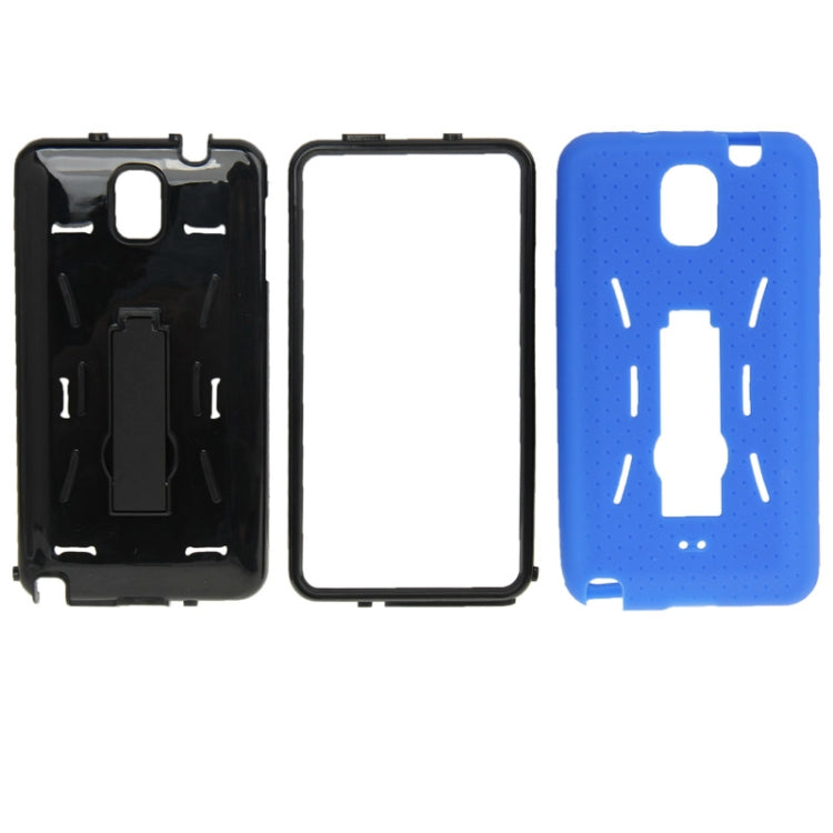 Plastic + Silicone Combination Case with Holder for Galaxy Note III / N9000