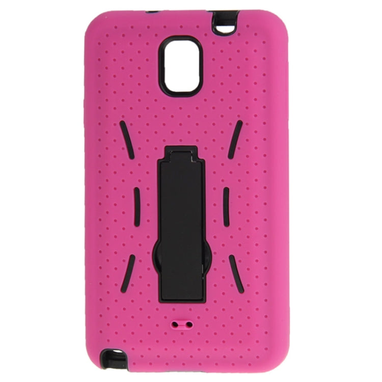 Plastic + Silicone Combination Case with Holder for Galaxy Note III / N9000