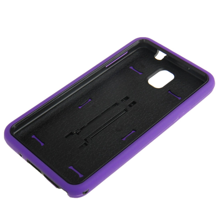 Plastic + Silicone Combination Case with Holder for Galaxy Note III / N9000