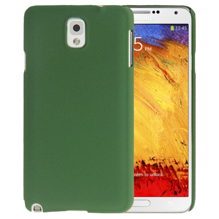 Scrub Surface Plastic Case for Galaxy Note III / N9000 (Green)