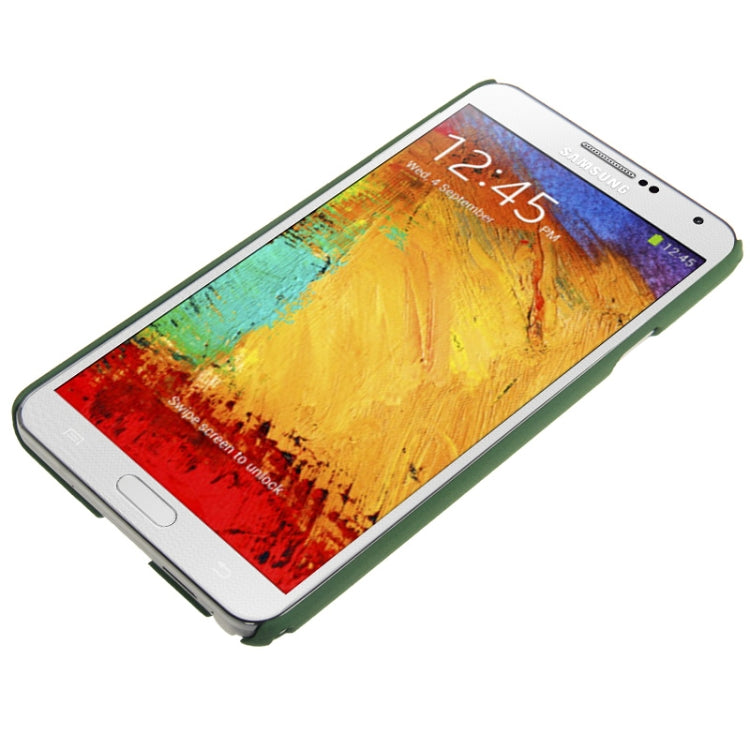 Scrub Surface Plastic Case for Galaxy Note III / N9000 (Green)