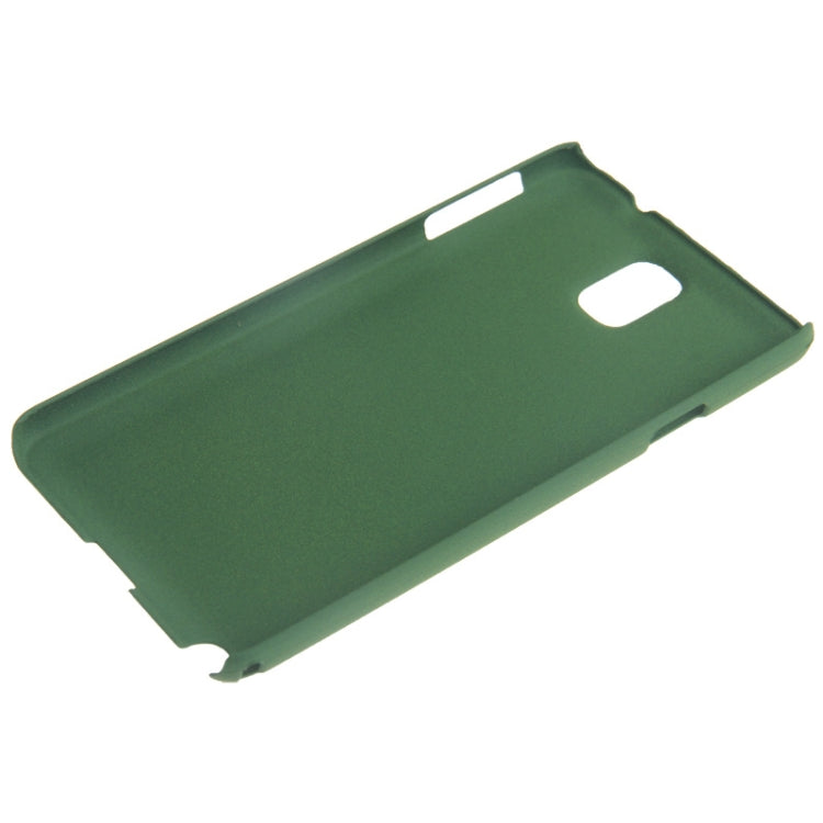 Scrub Surface Plastic Case for Galaxy Note III / N9000 (Green)