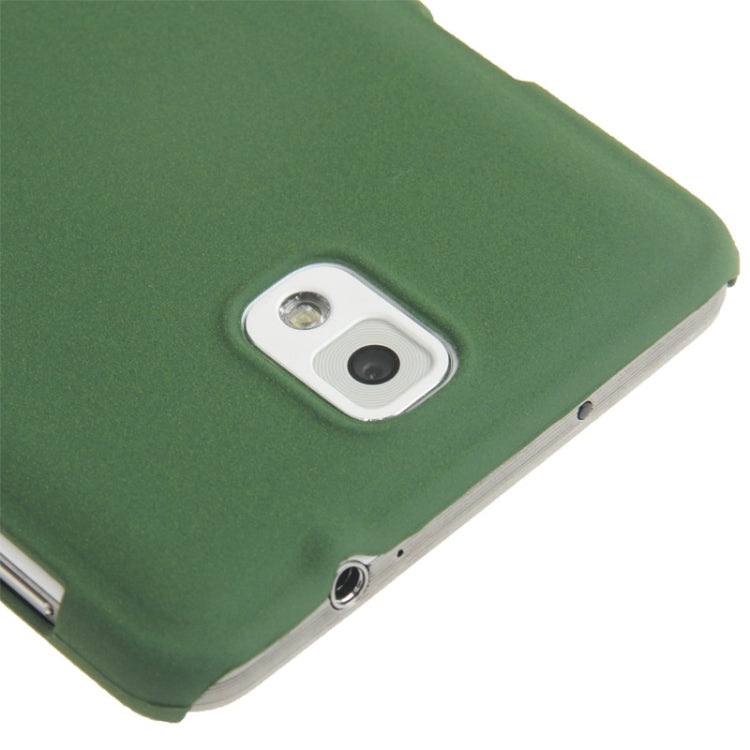 Scrub Surface Plastic Case for Galaxy Note III / N9000 (Green)