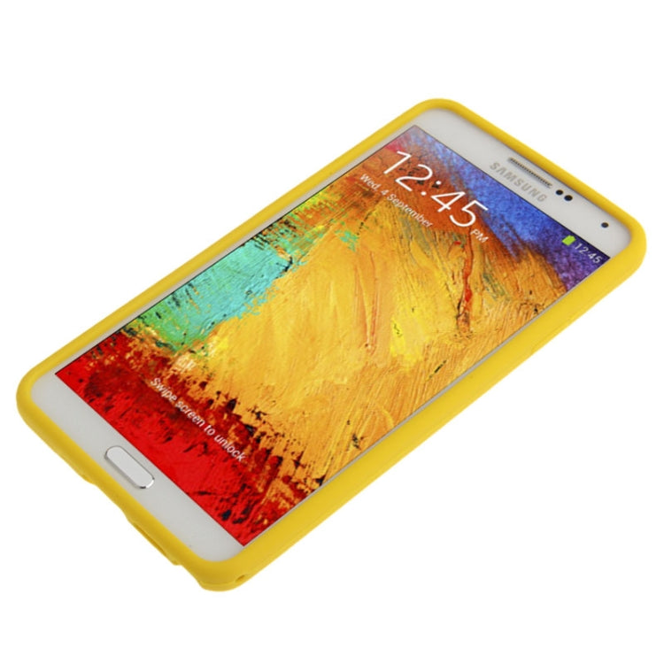 Hollow Dot Silicone Case for Galaxy Note III / N9000(Yellow)