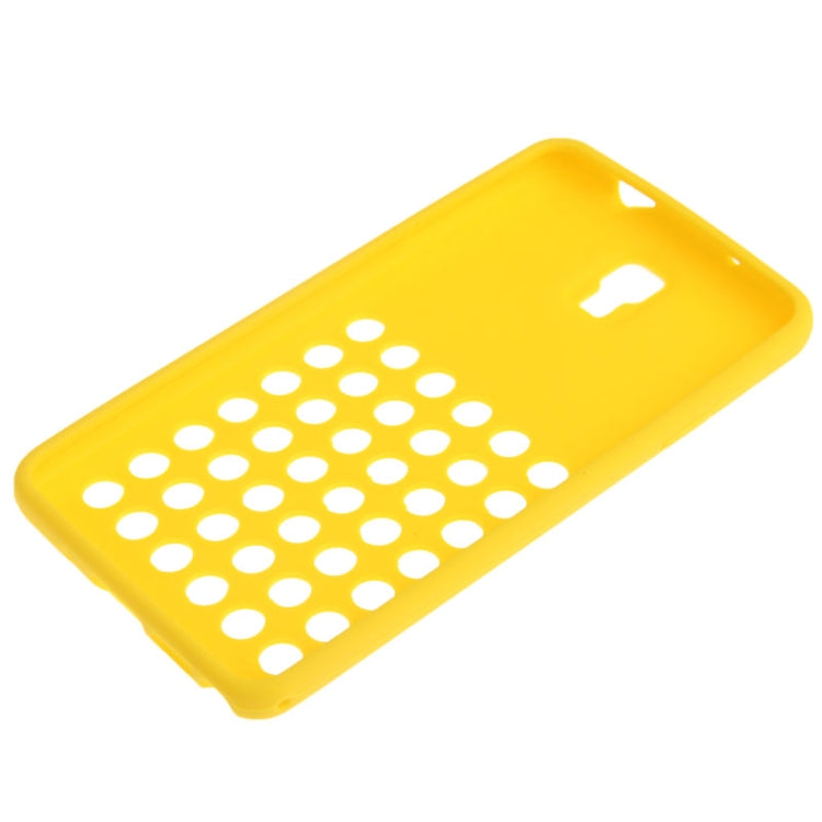Hollow Dot Silicone Case for Galaxy Note III / N9000(Yellow)