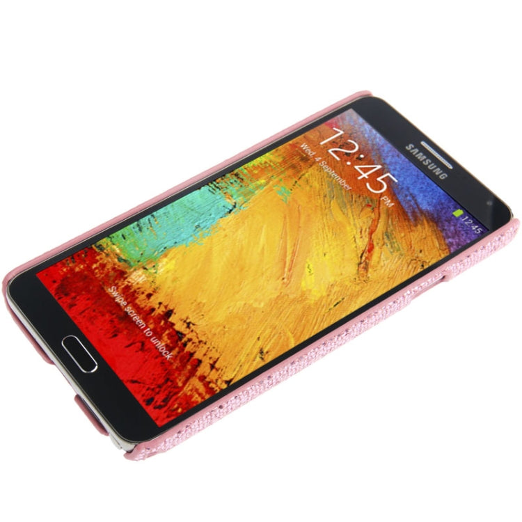 Glitter Powder Skinning Plastic Case for Galaxy Note III / N9000