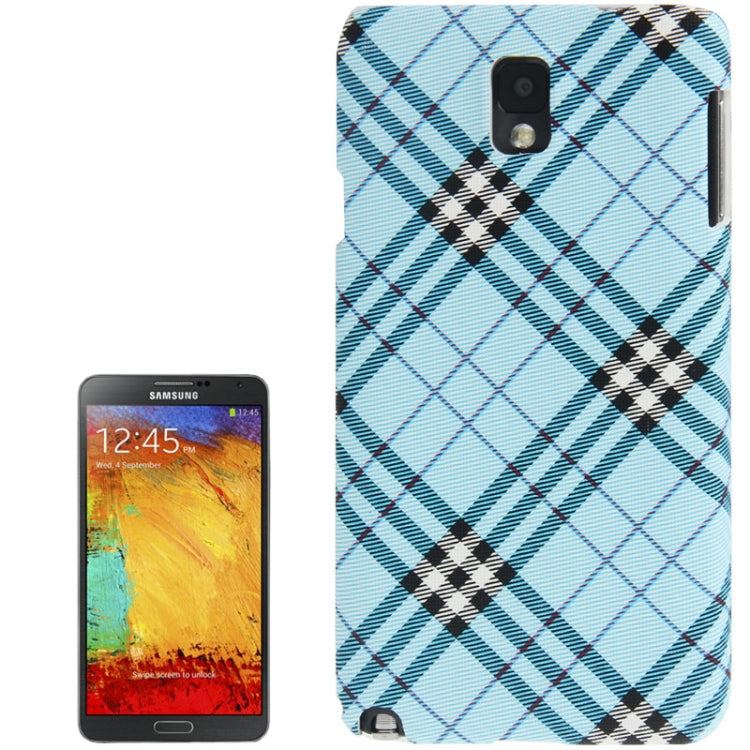 Plaid Pattern Skinning Plastic Case for Galaxy Note III / N9000