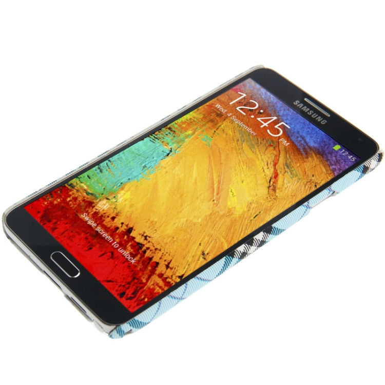 Plaid Pattern Skinning Plastic Case for Galaxy Note III / N9000